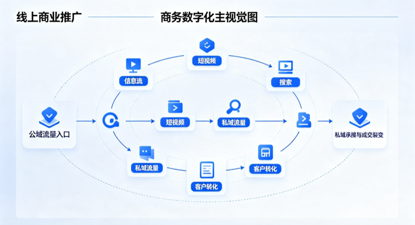 蕉岭县线上商业推广怎么做？全域流量闭环搭建与低成本转化实战指南